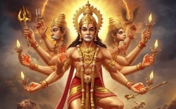 SHRI PANCHMUKHI HANUMAN : L’HISTOIRE ET LA SIGNIFICATION DES CINQ VISAGES DU SEIGNEUR HANUMAN