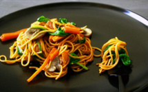 Recette de Lo mein végétarien Nouilles chinoises 