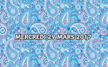 COMMENT EST LE 29 MARS 2017 SELON LE PANCHANGAM ?