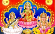 SUBH LABH : ADORATION DE GANESH, LAKSHMI & SARASWATI SUBH LABH : ADORATION DE GANESH, LAKSHMI & SARASWATI