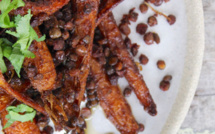 LENTILLES CROUSTILLANTES ET CAROTTES RÔTIES 