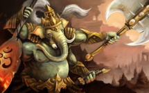 GANESHA EN TANT QUE GUERRIER