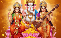 POURQUOI LAXMI, SARASWATI ET GANESHA SONT-ILS TOUJOURS ENSEMBLE ?