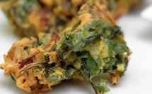 Cuisine indienne Pakoras d'épinard