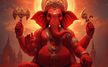 L’HISTOIRE ET LA SIGNIFICATION DE LA COULEUR ROUGE DE GANESHA